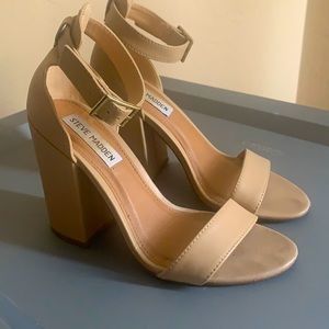 Steve Madden Nude Block Heels